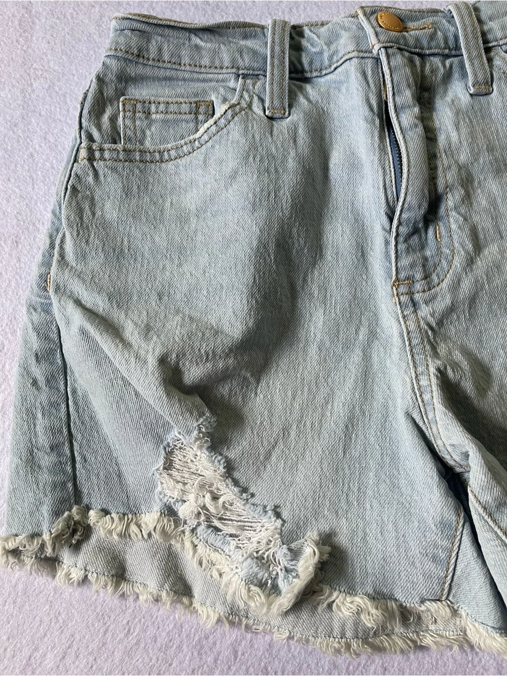 Universal Thread Light Blue Distressed Jean Shorts